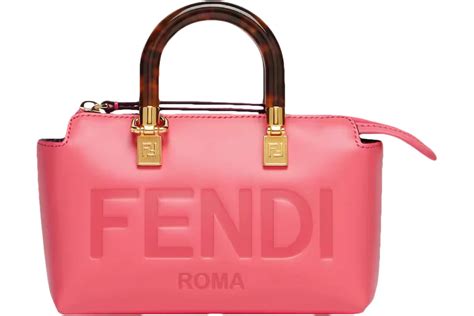 fendi boston bag mini|Fendi pink leather Boston bag.